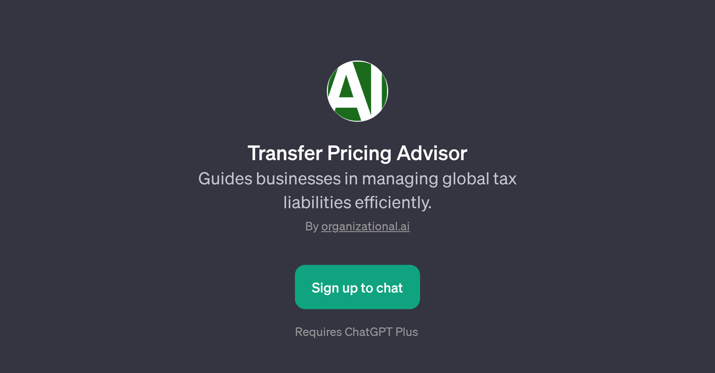 Transfer Pricing Advisor website