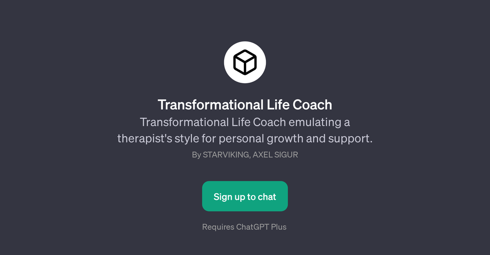 Transformational Life Coach website