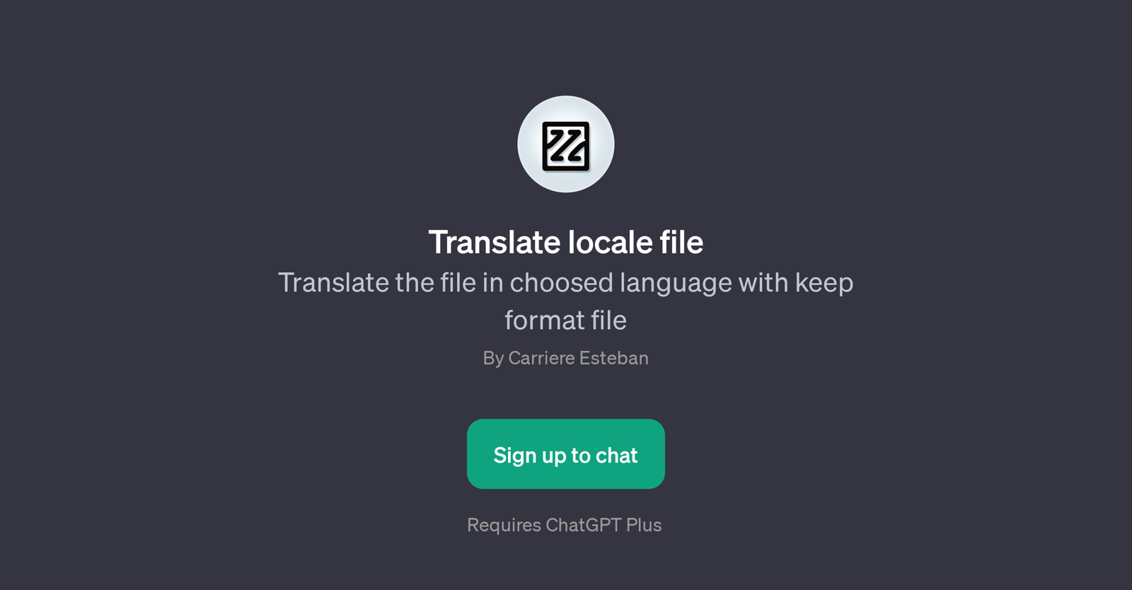 Translate Locale File GPT website
