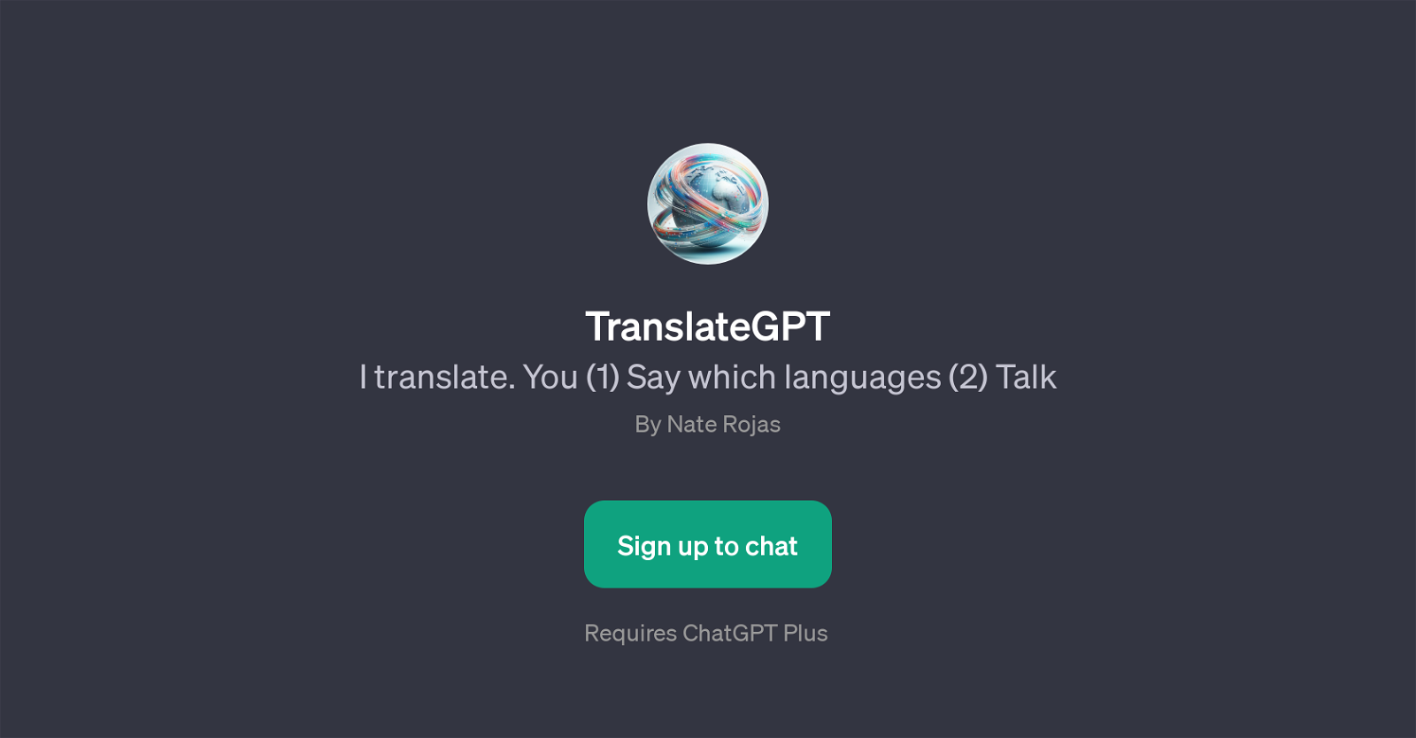 TranslateGPT website