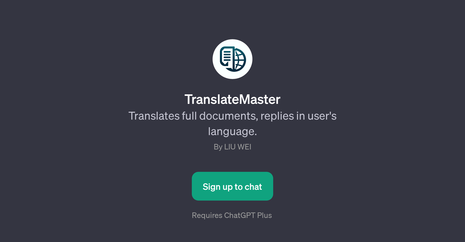 TranslateMaster website