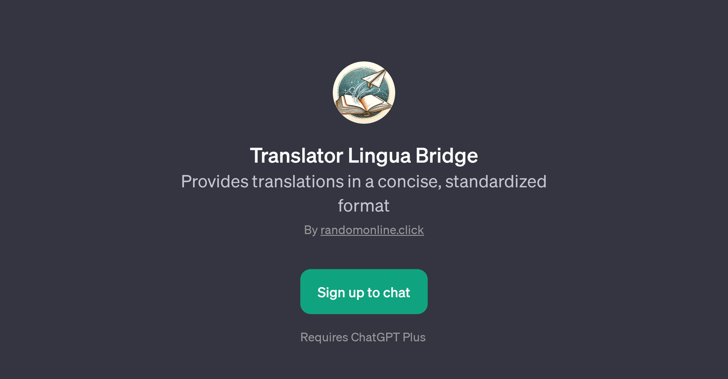 Translator Lingua Bridge website