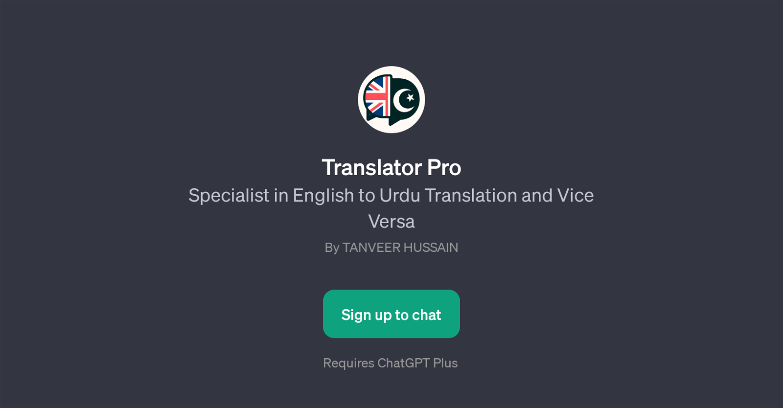 Translator Pro website