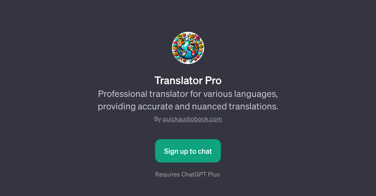 Translator Pro website