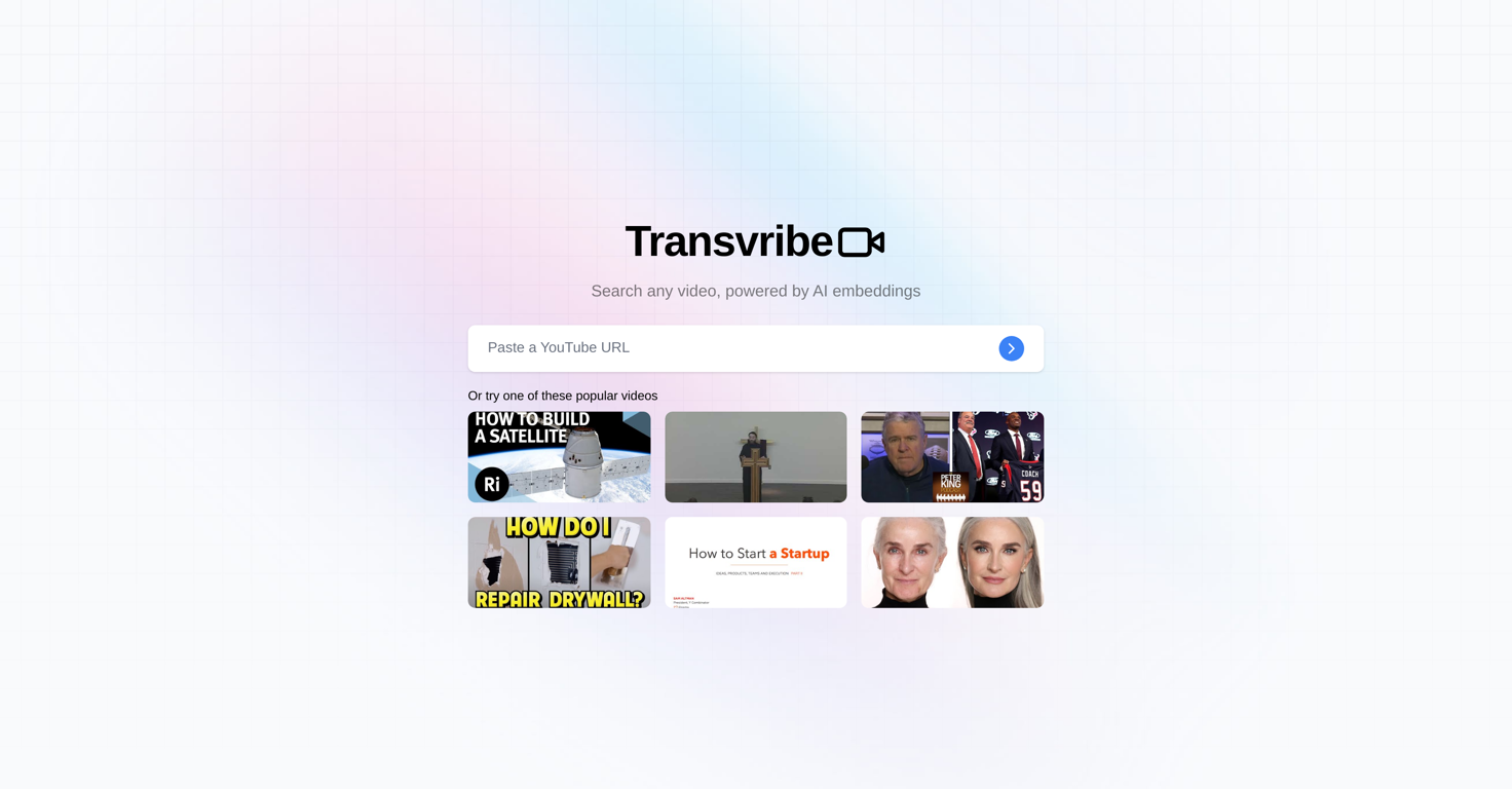 Transvribe website