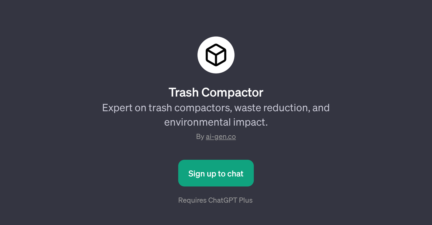 Trash Compactor website