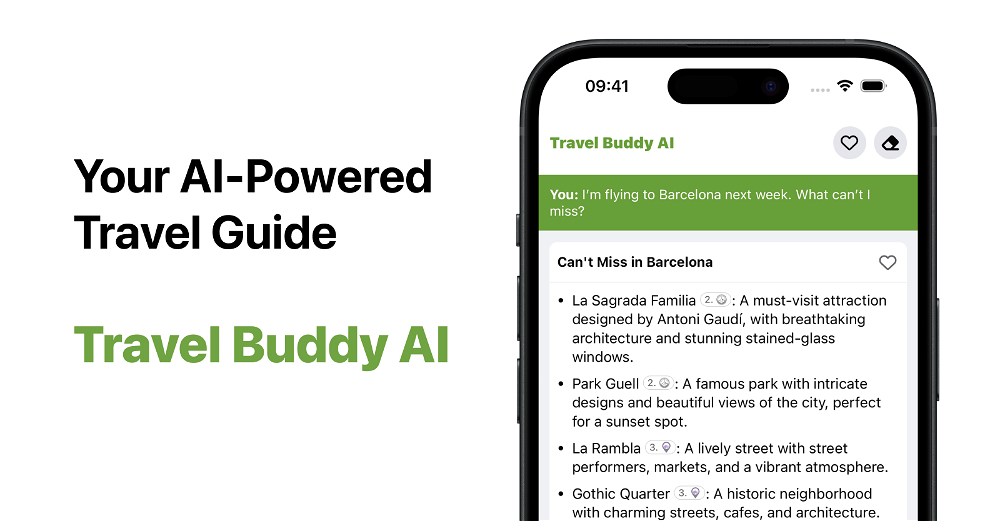Travel Buddy AI website