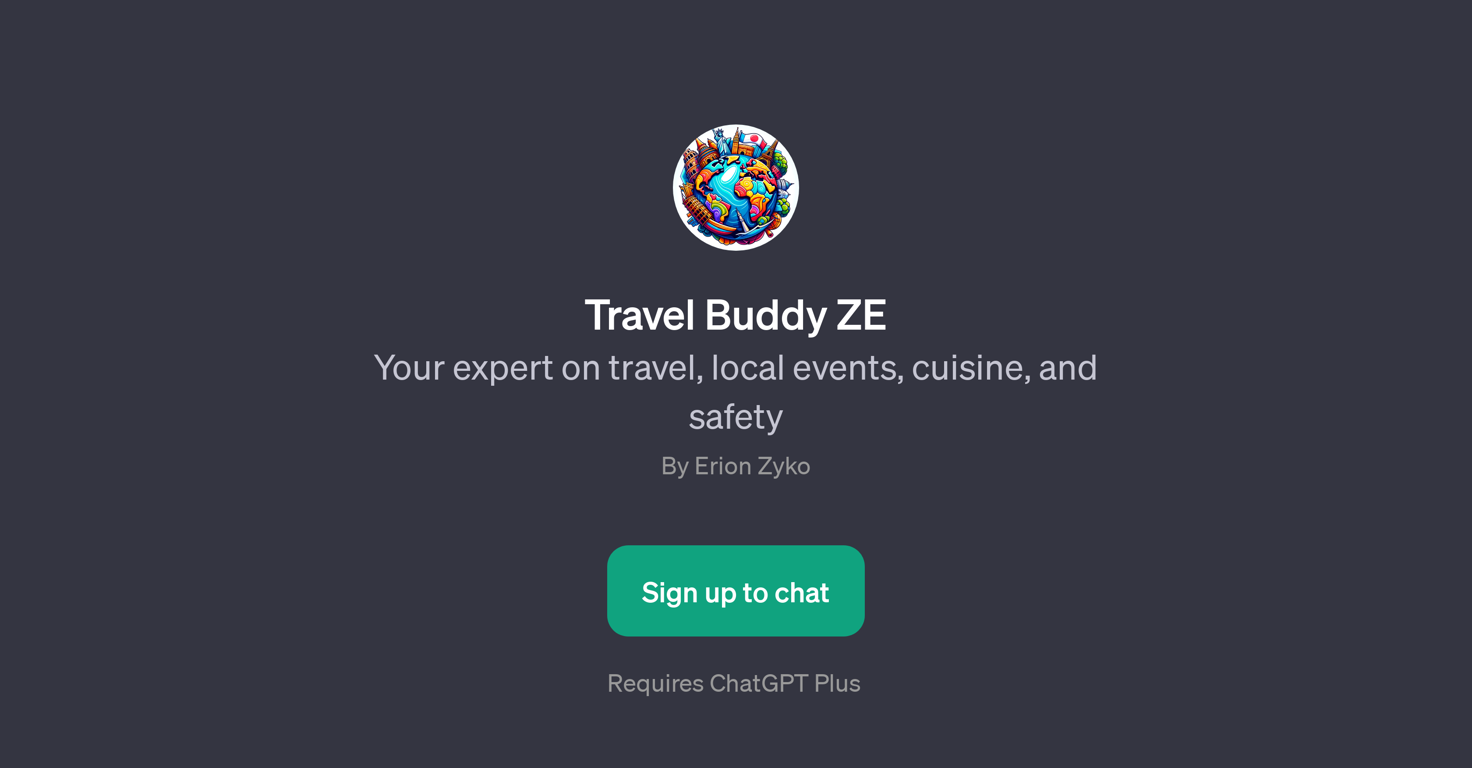 Travel Buddy ZE website