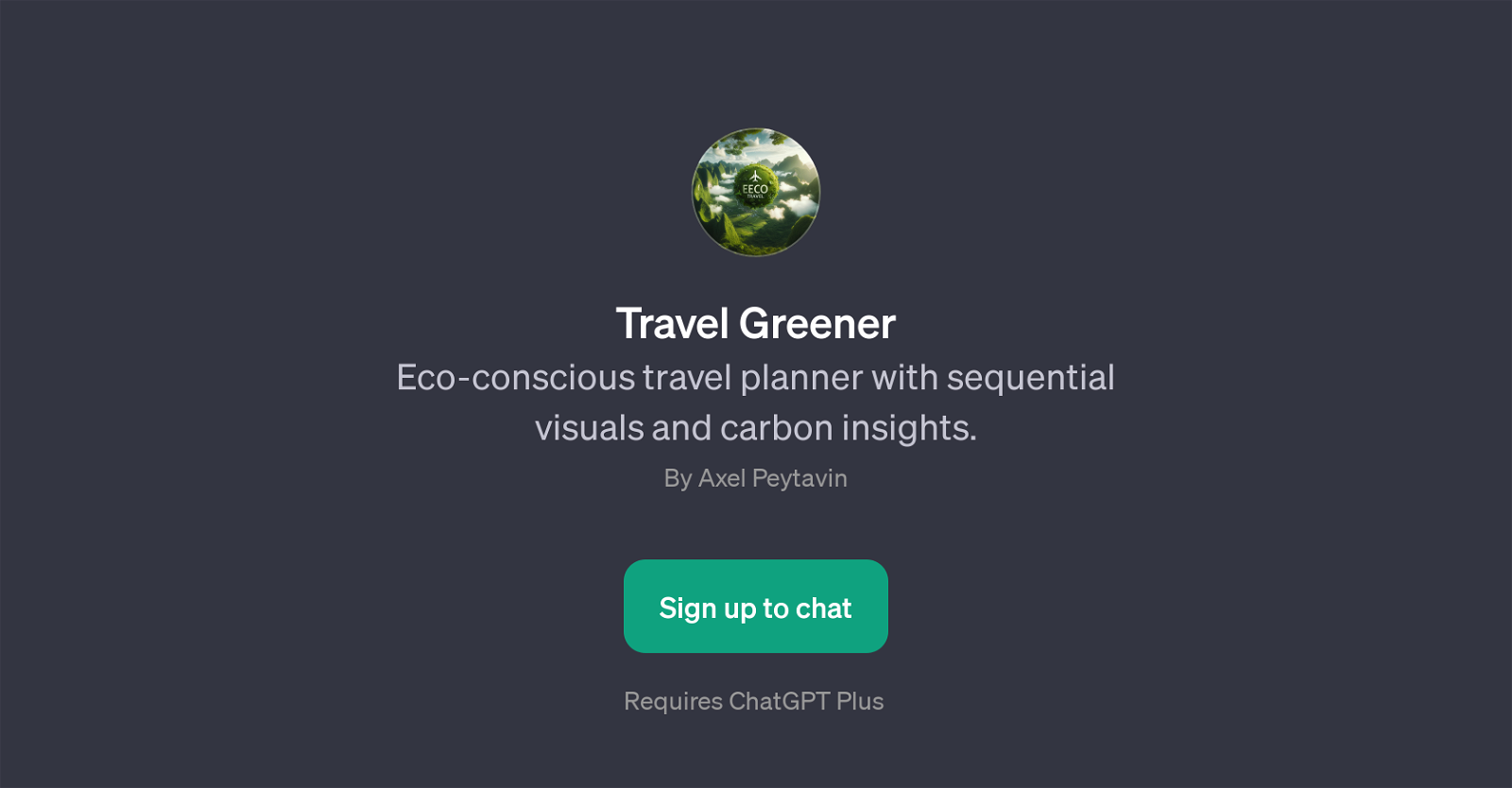 Travel Greener website