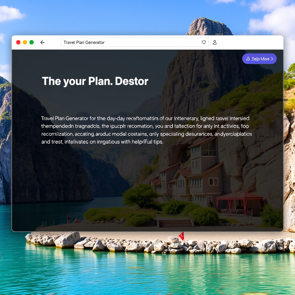 Travel Plan Generator - (Free, No Signup AI Tool)