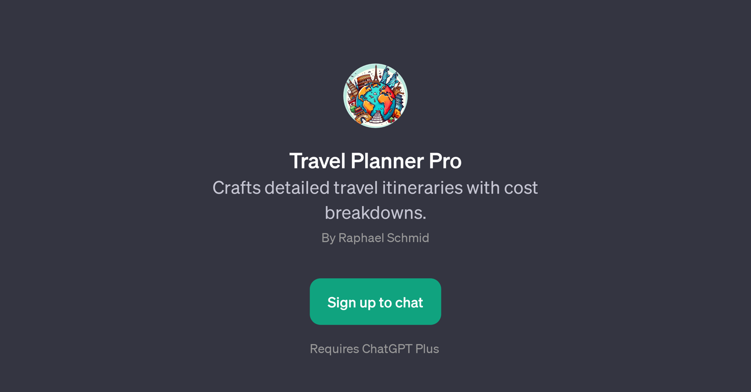 Travel Planner Pro website