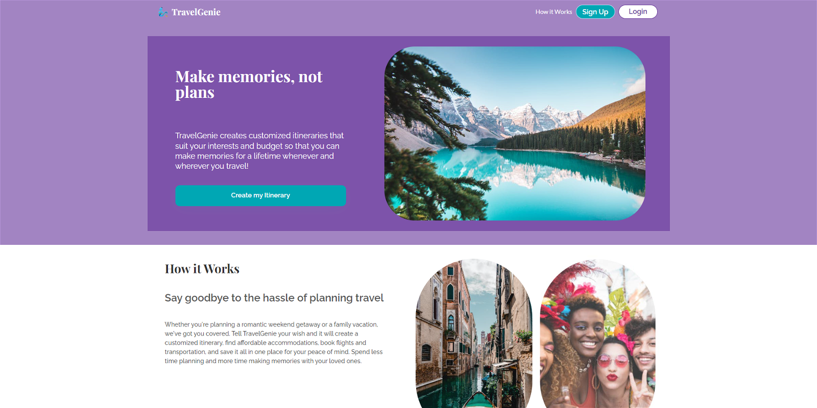 TravelGenie website