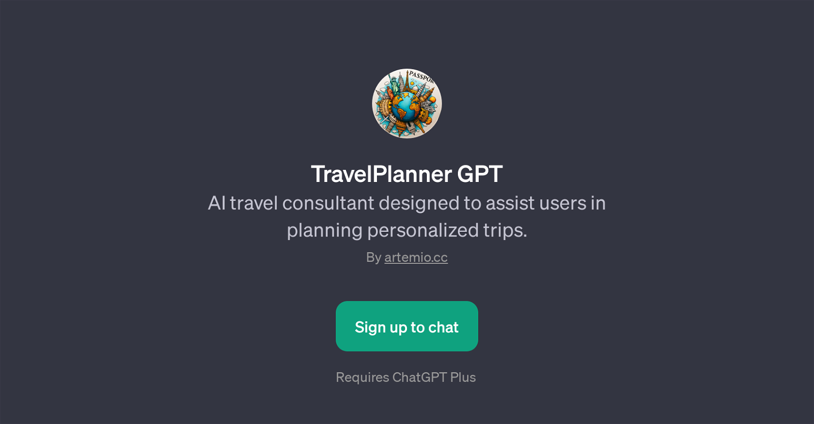 TravelPlanner GPT website