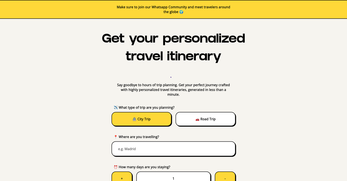 Travelwiz website