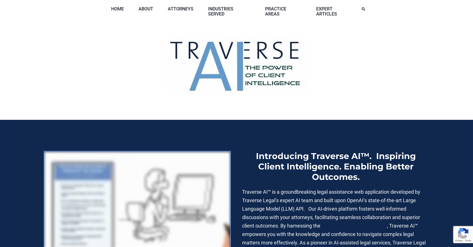 TraverseAI website