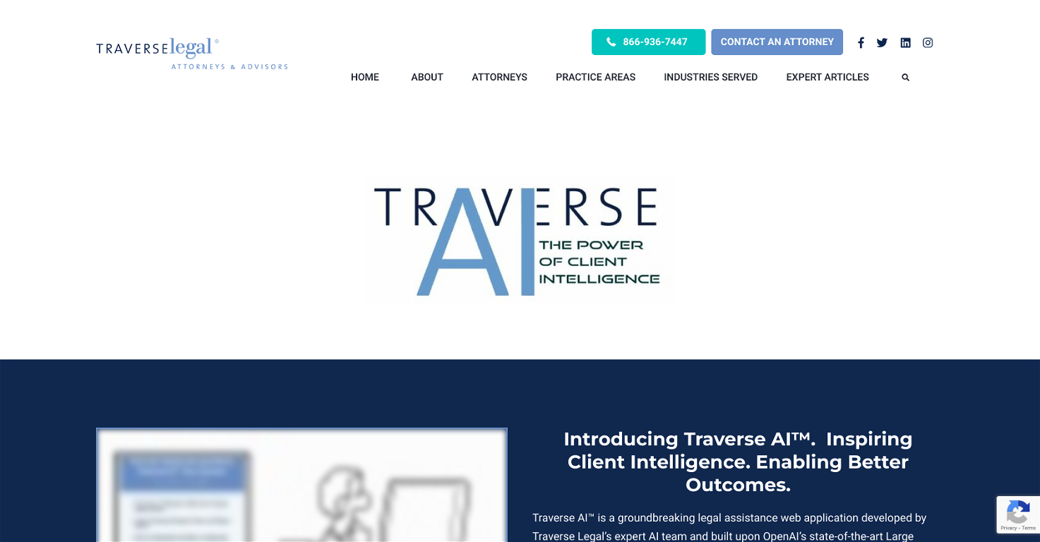 TraverseAI website