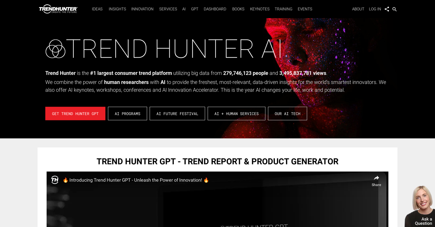 Trend Hunter website