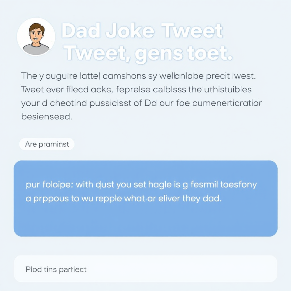 Dad Joke Tweet Generator website