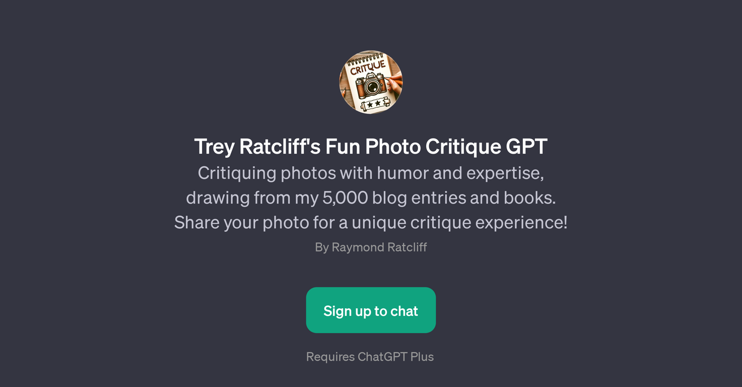 Trey Ratcliff's Fun Photo Critique GPT website