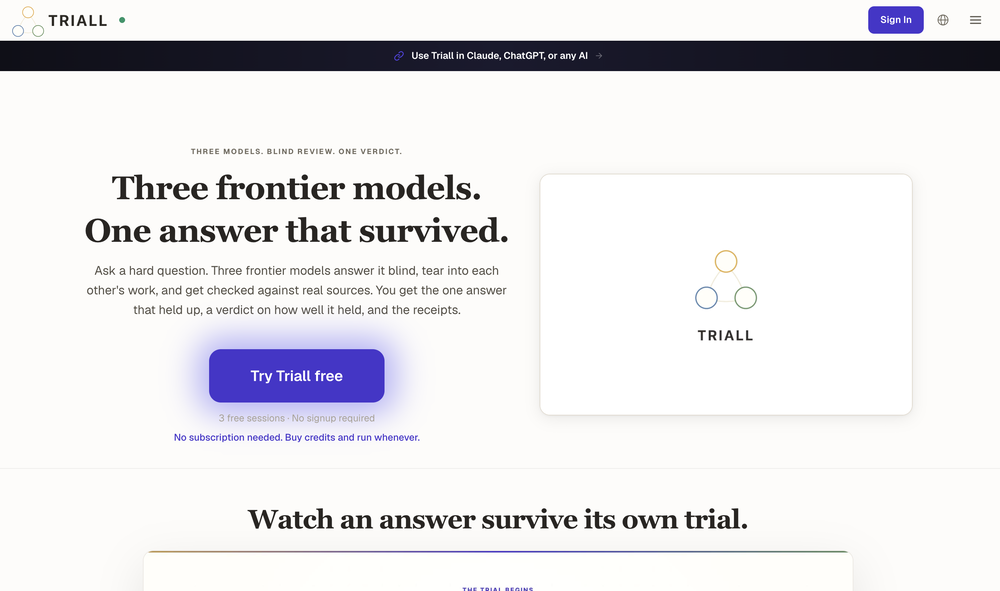 Triall website