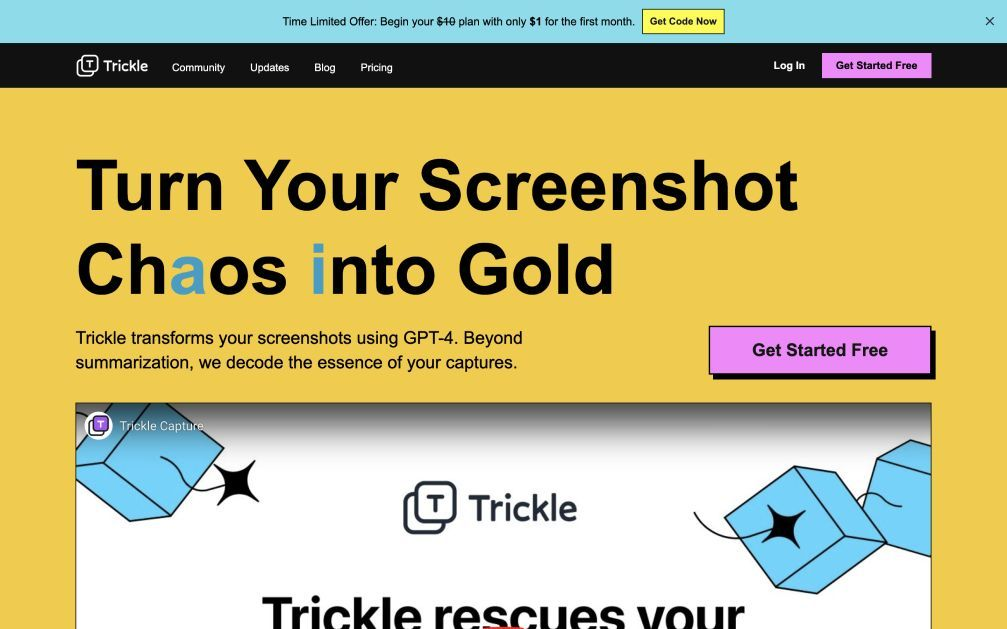 Trickle website