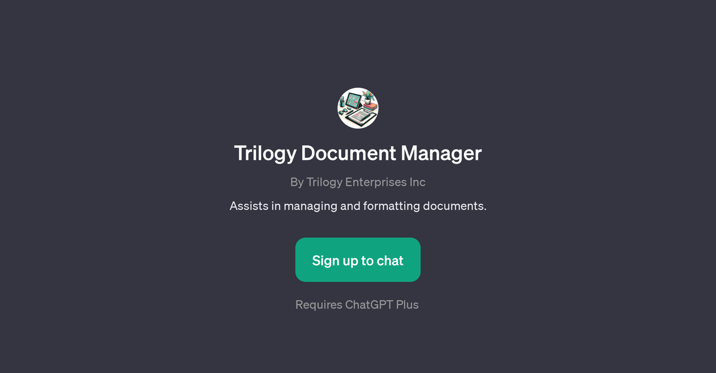 Trilogy Document Manager website