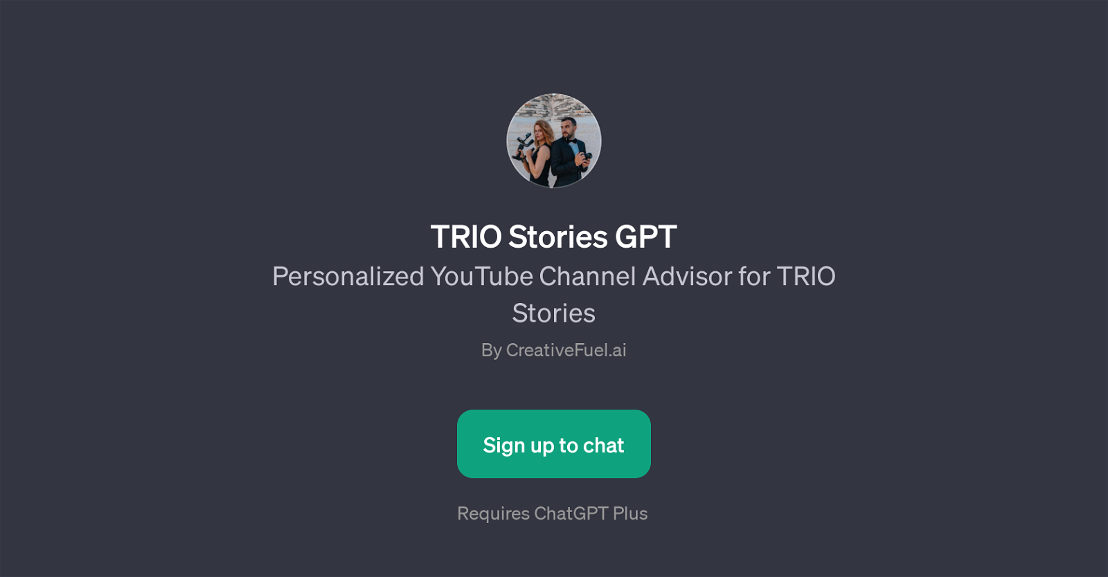 TRIO Stories GPT website
