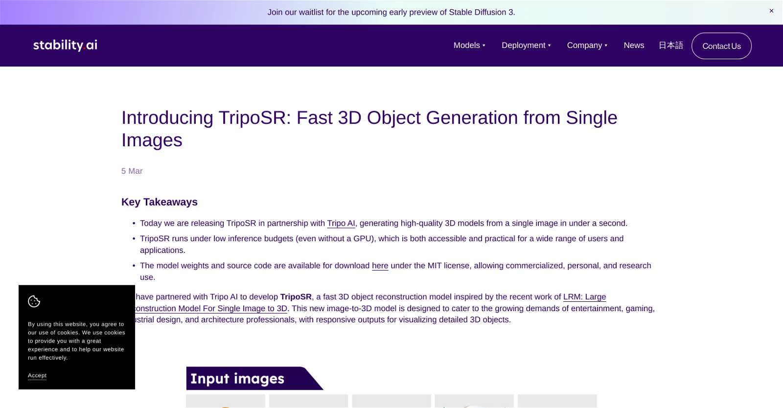TripoSR website