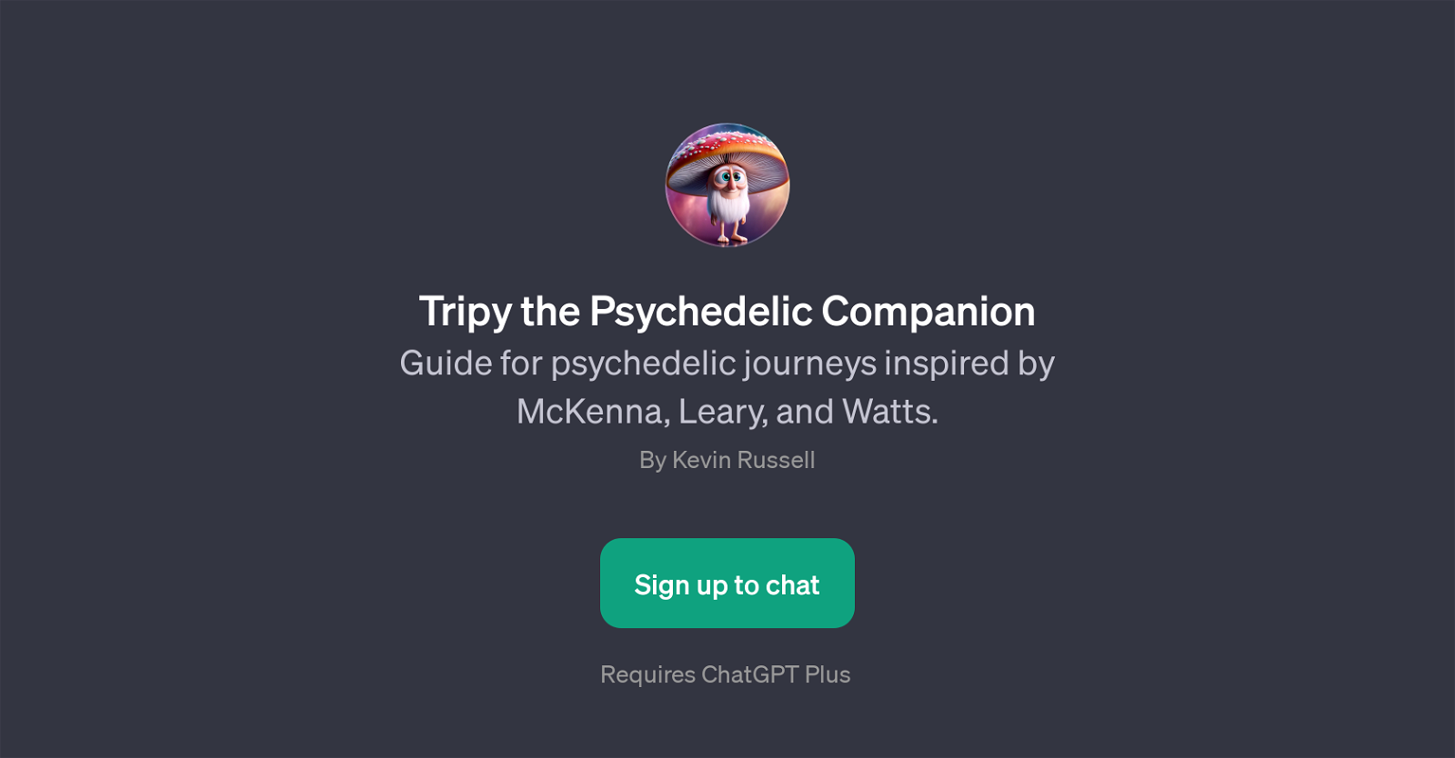 Tripy the Psychedelic Companion website