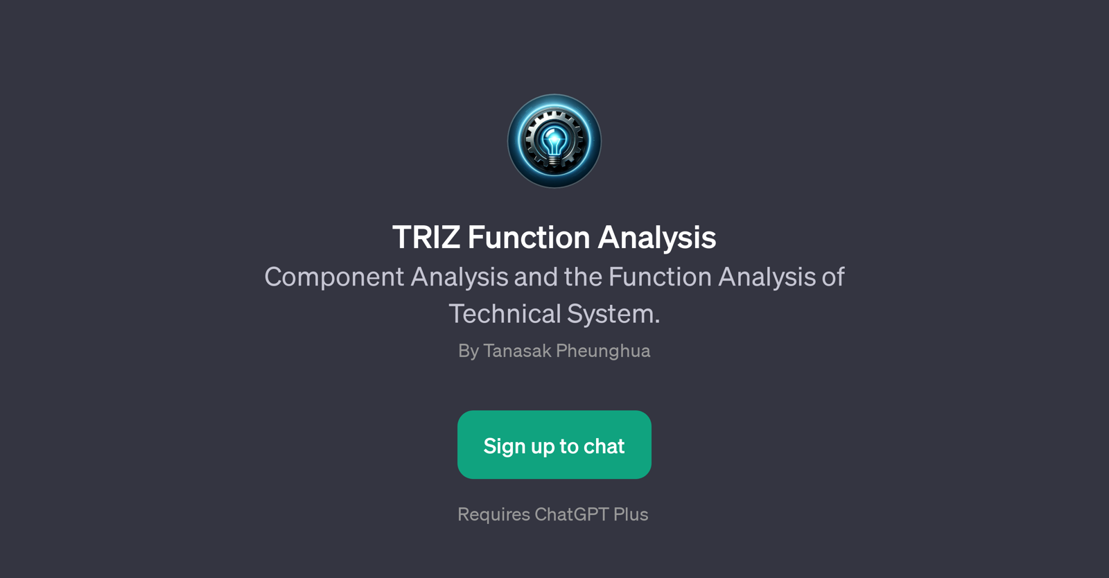 TRIZ Function Analysis website