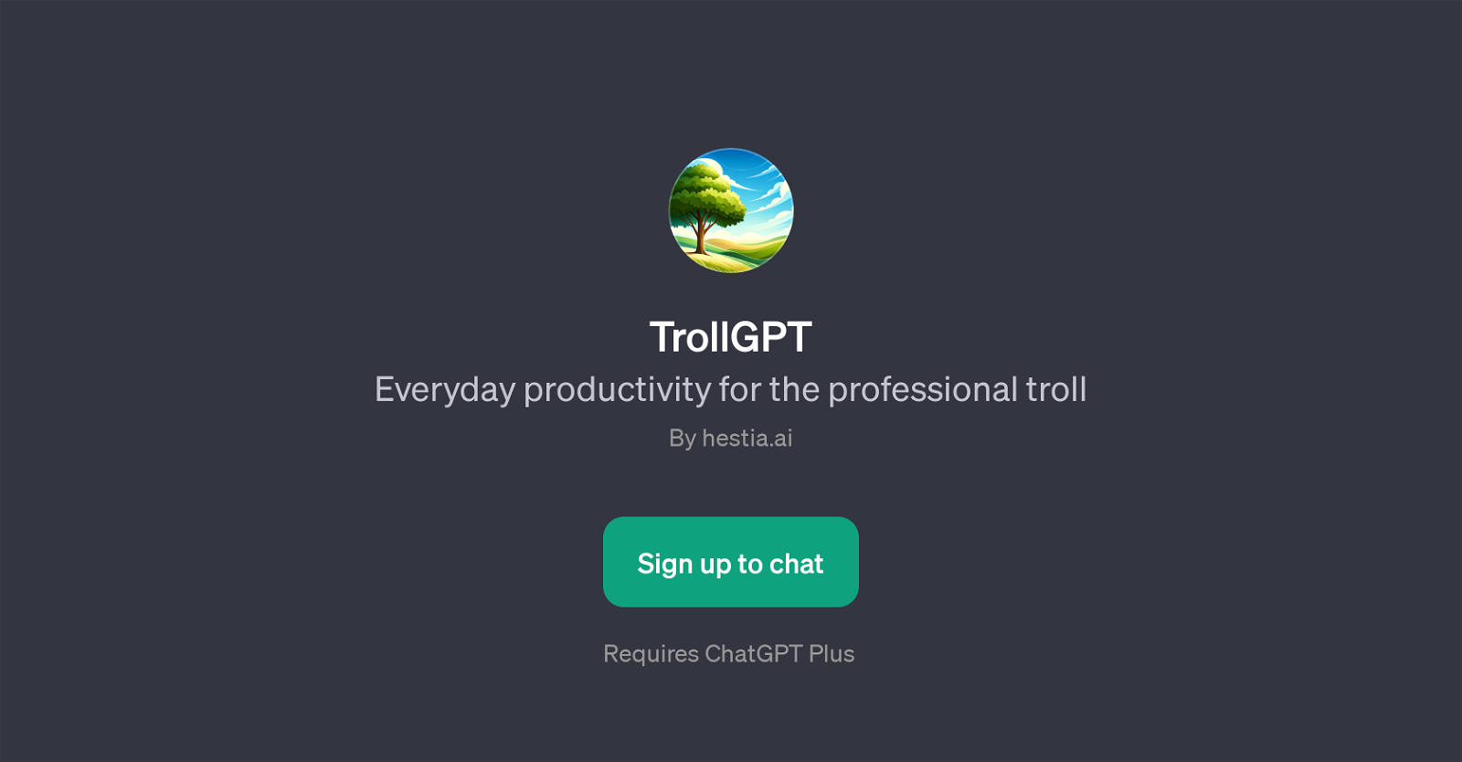 TrollGPT website