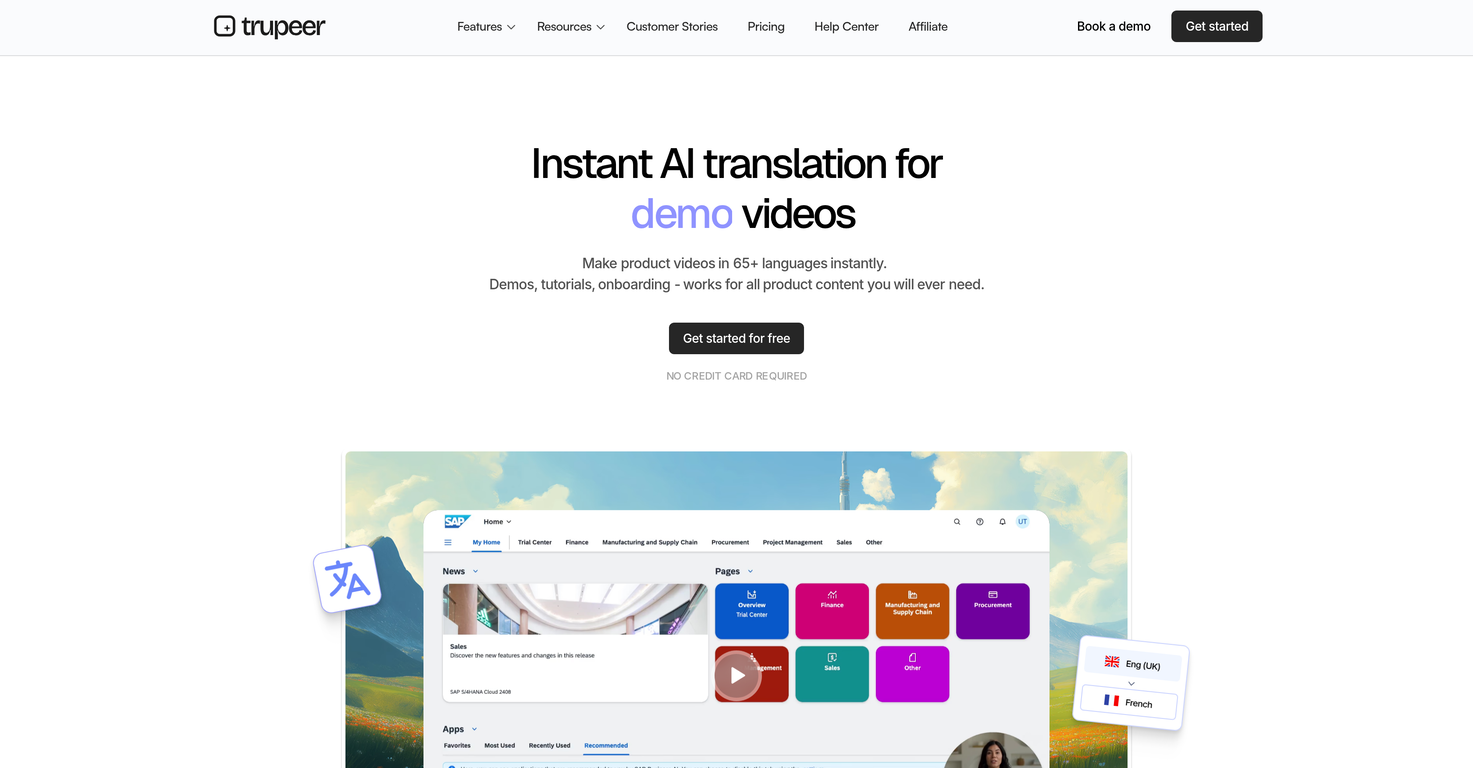 Trupeer | Translation website