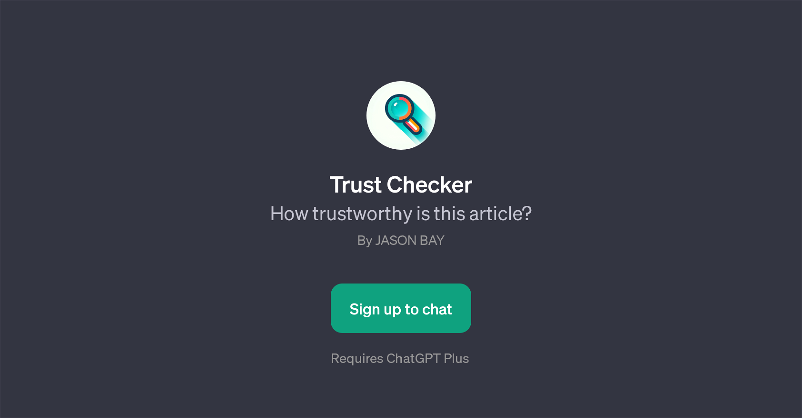Trust Checker website