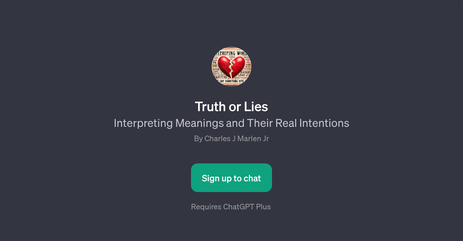 Truth or Lies website