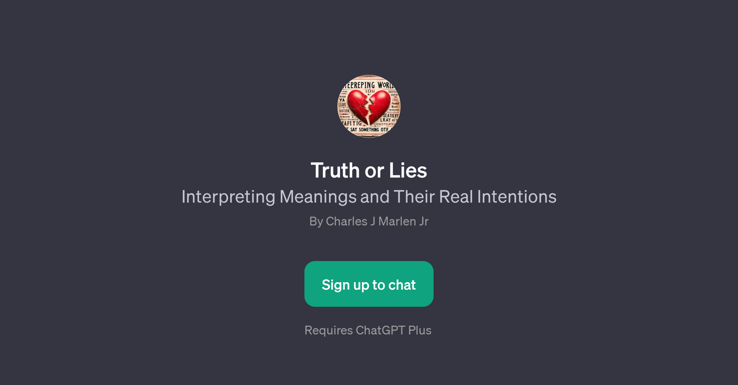 Truth or Lies website