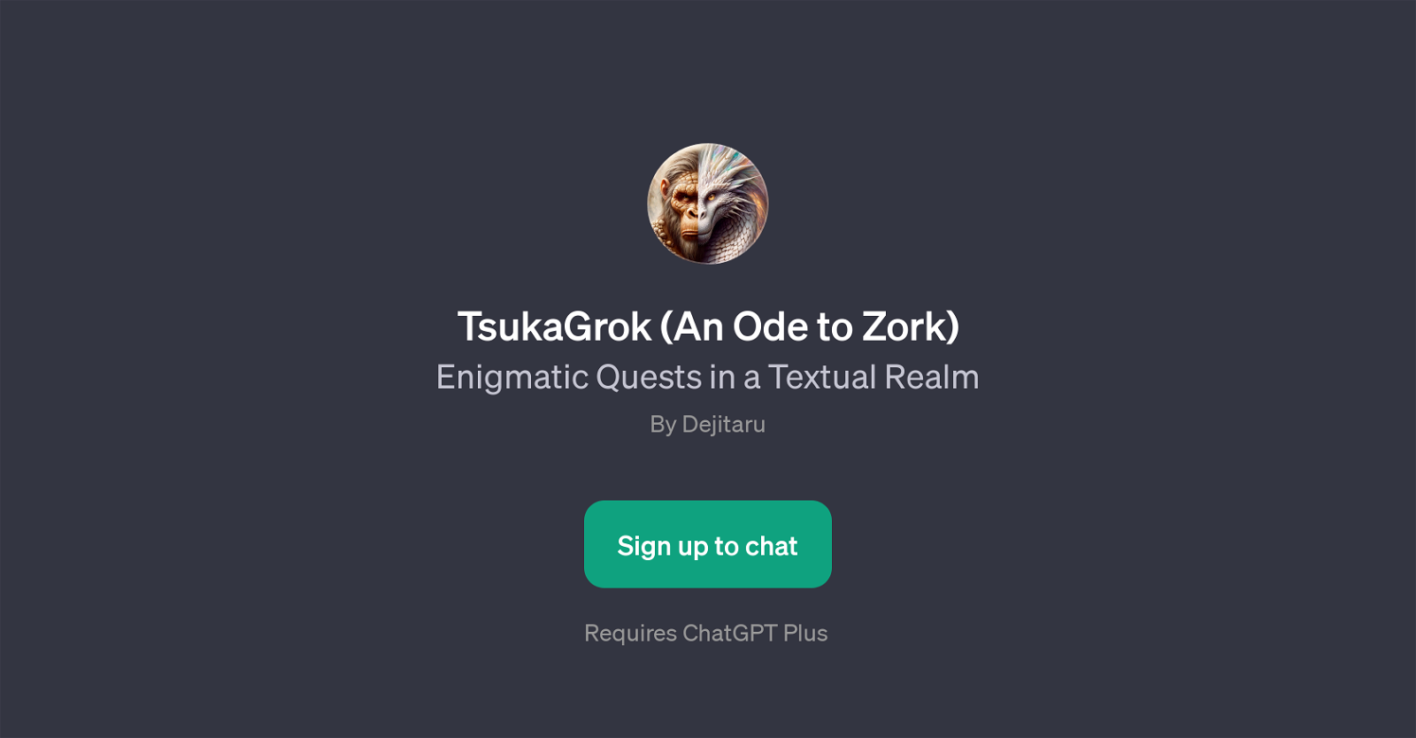 TsukaGrok (An Ode to Zork) website