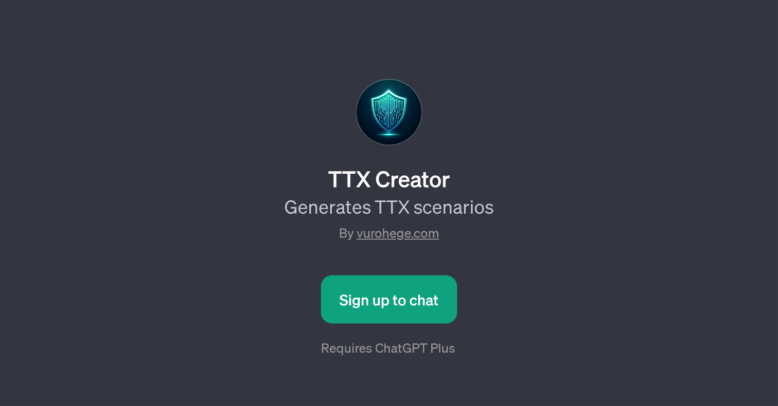 TTX Creator website