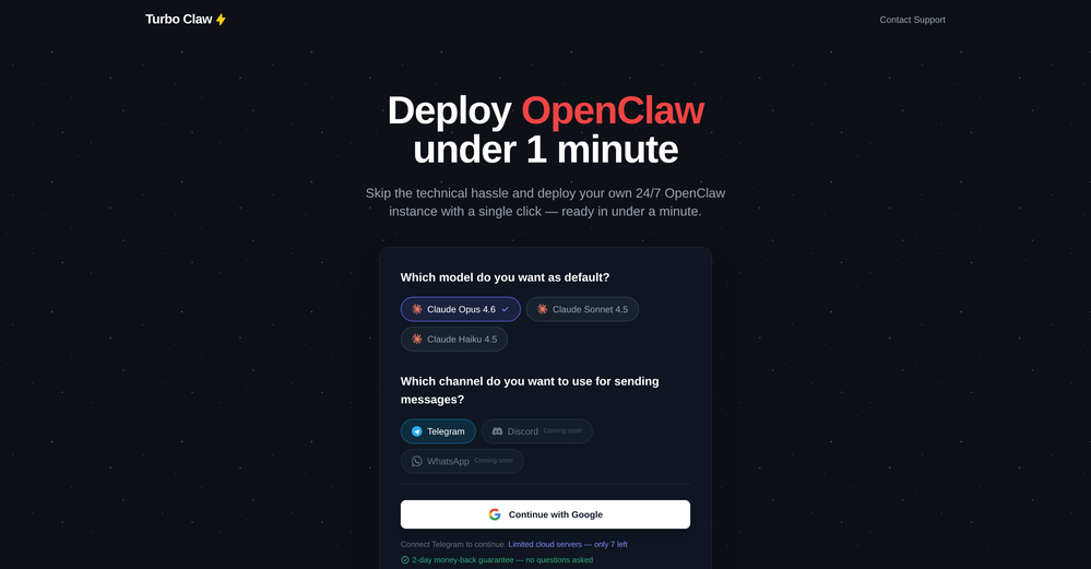 TurboClaw website