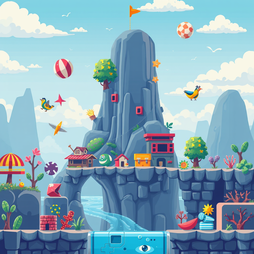 TurboFun System – Colorful cartridge game graphics website