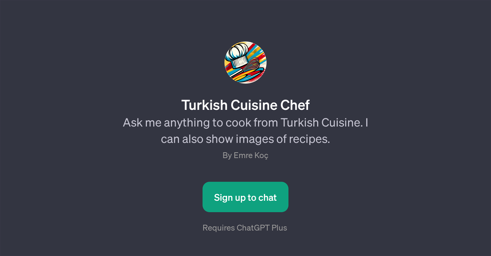 Turkish Cuisine Chef website