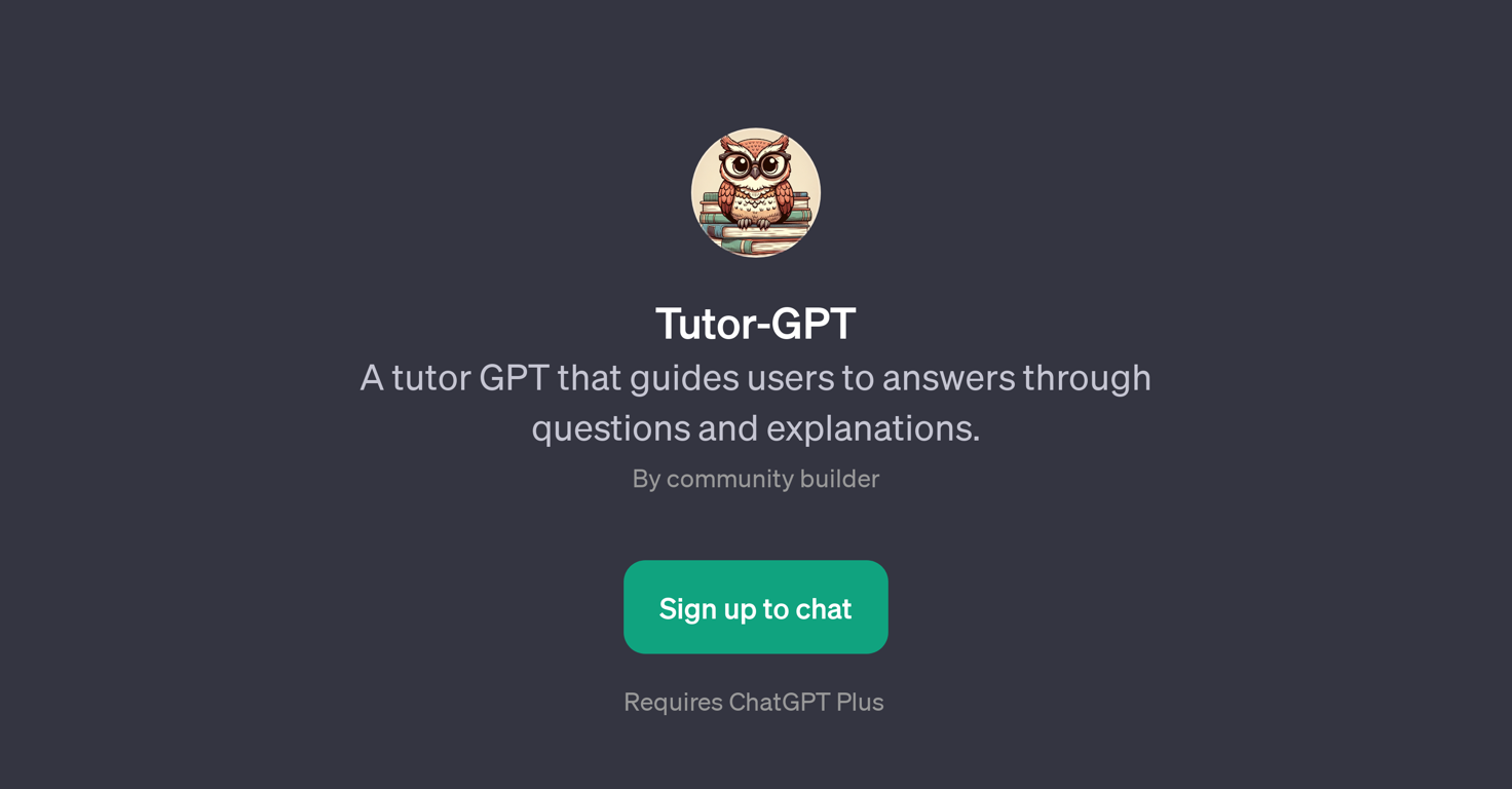 Tutor-GPT website