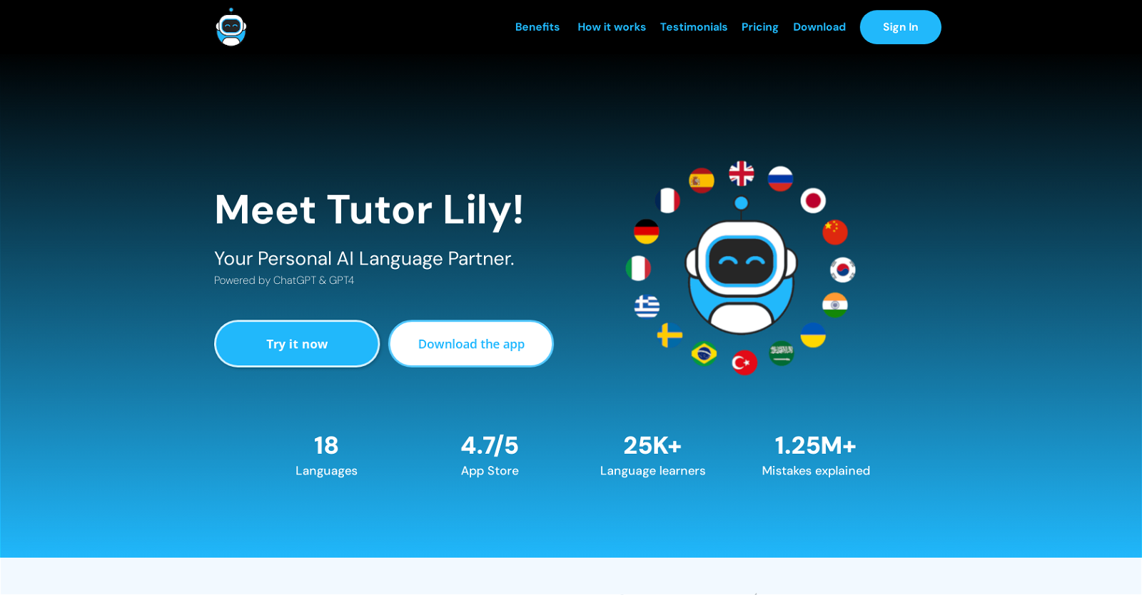 Tutor Lily website