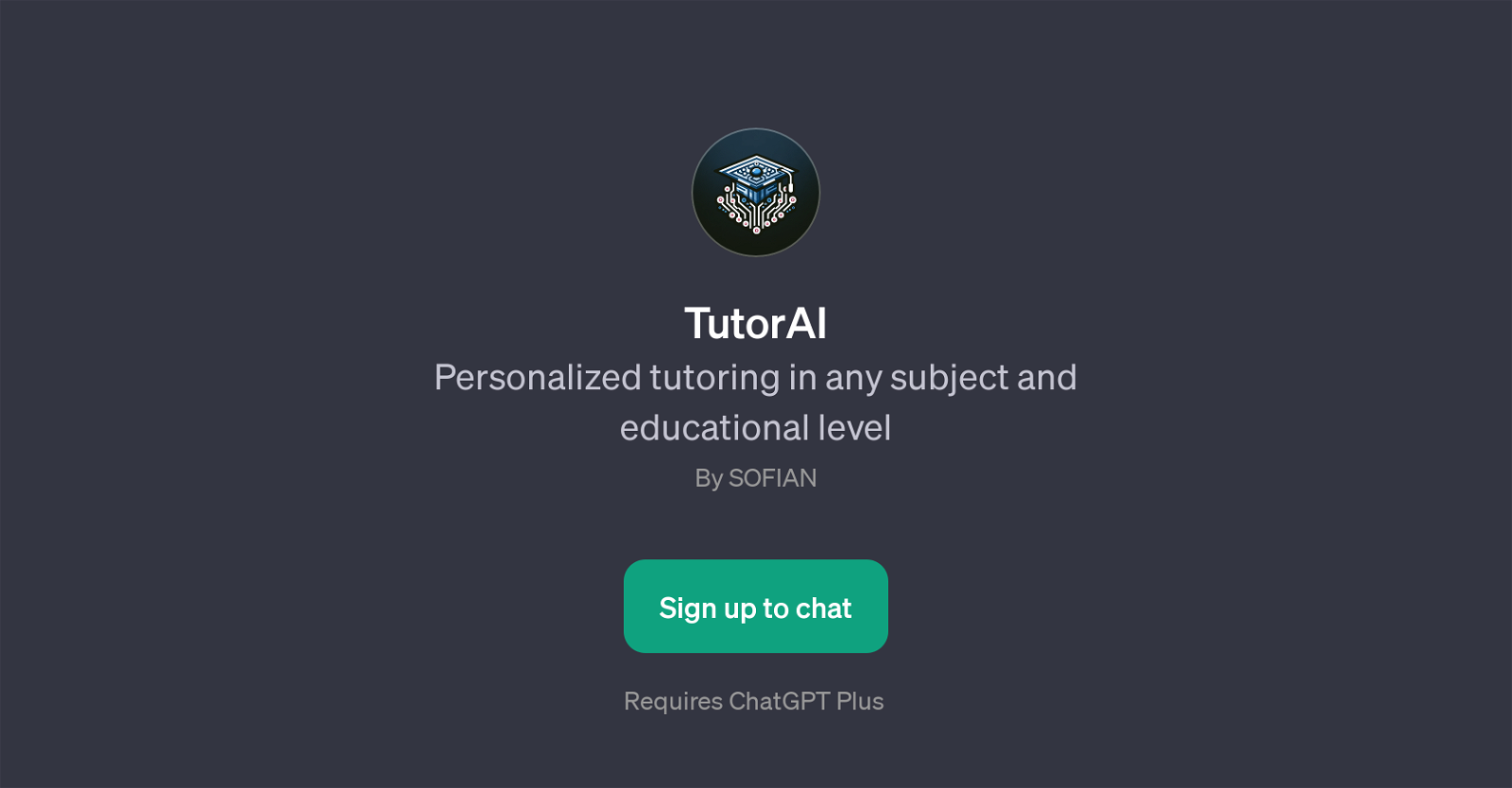TutorAI website