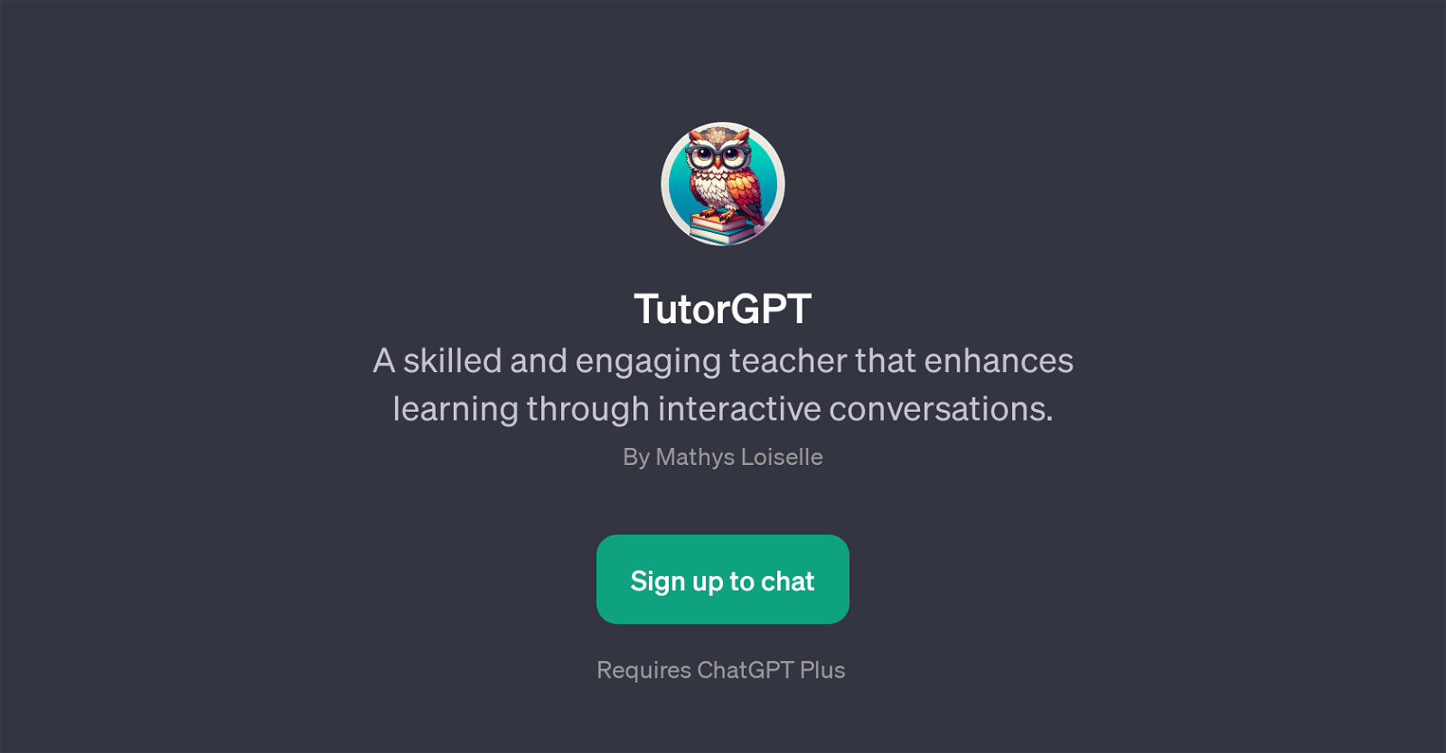TutorGPT website
