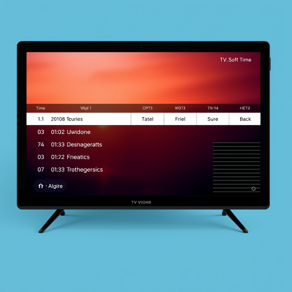 TV Schedule Example website