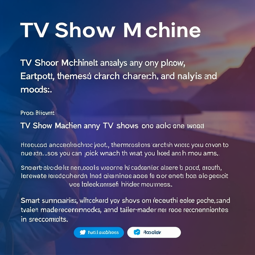 TV Show Machine website