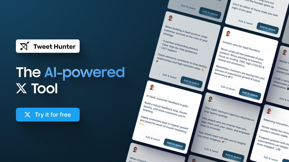 Tweet Hunter website