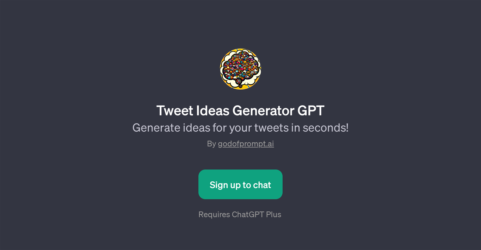 Tweet Ideas Generator GPT website