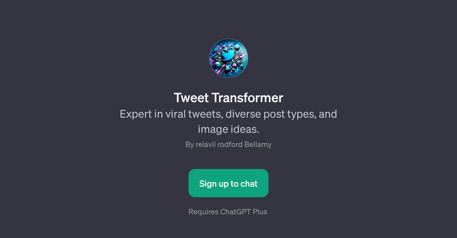 Tweet Transformer website