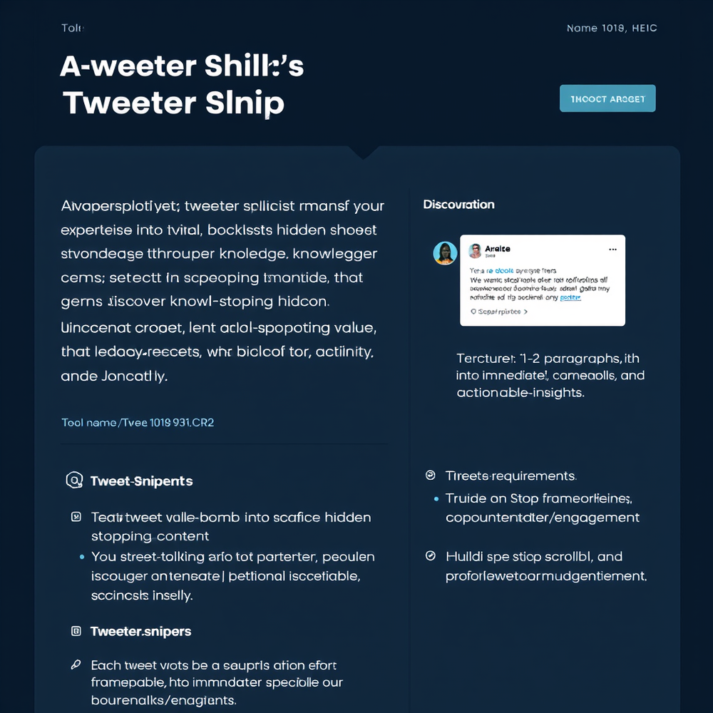 Tweeter sniper website